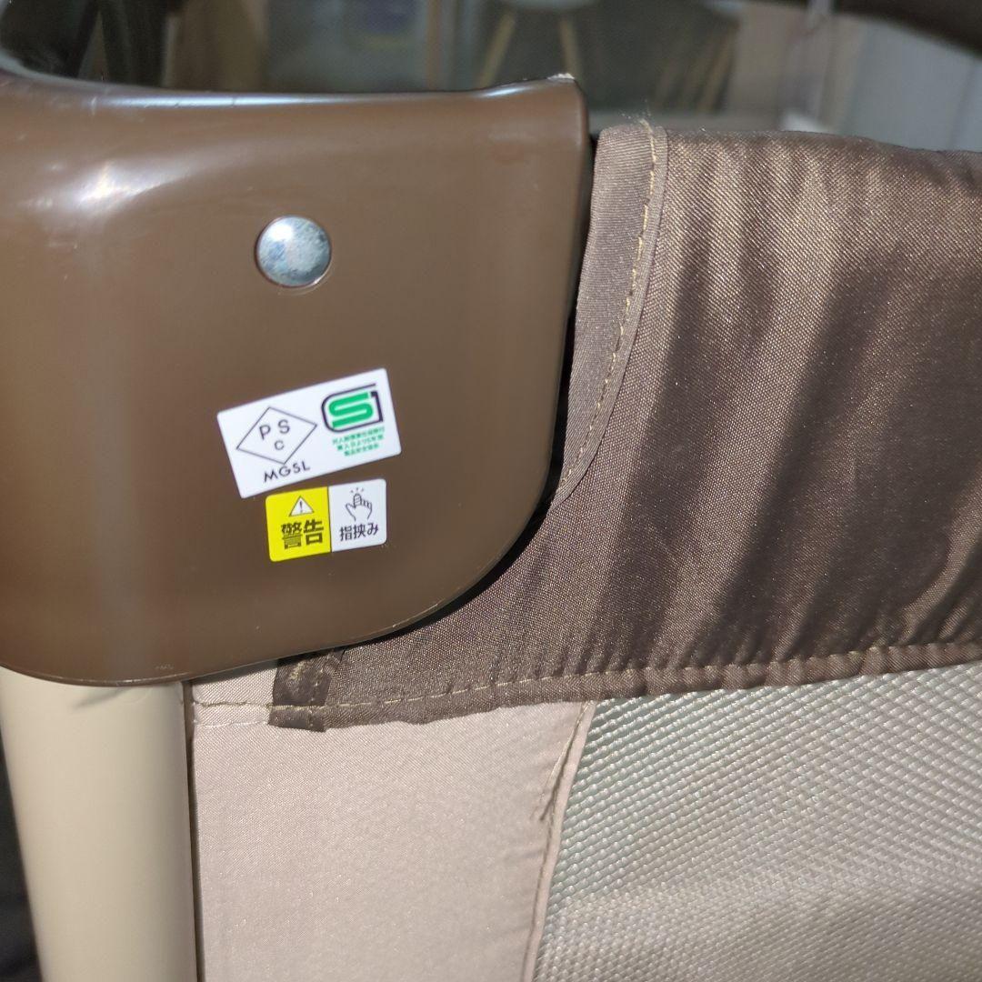 【美品】 アップリカ ココネル ベビーベッド ココア ブラウン プレイヤード