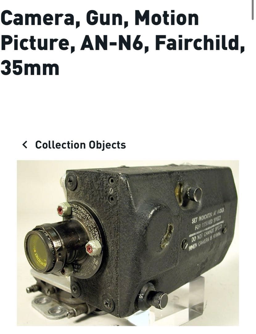 米軍実物 ガンカメラ 照準 AN-N6 35mm ビデオ アンティーク 骨董品