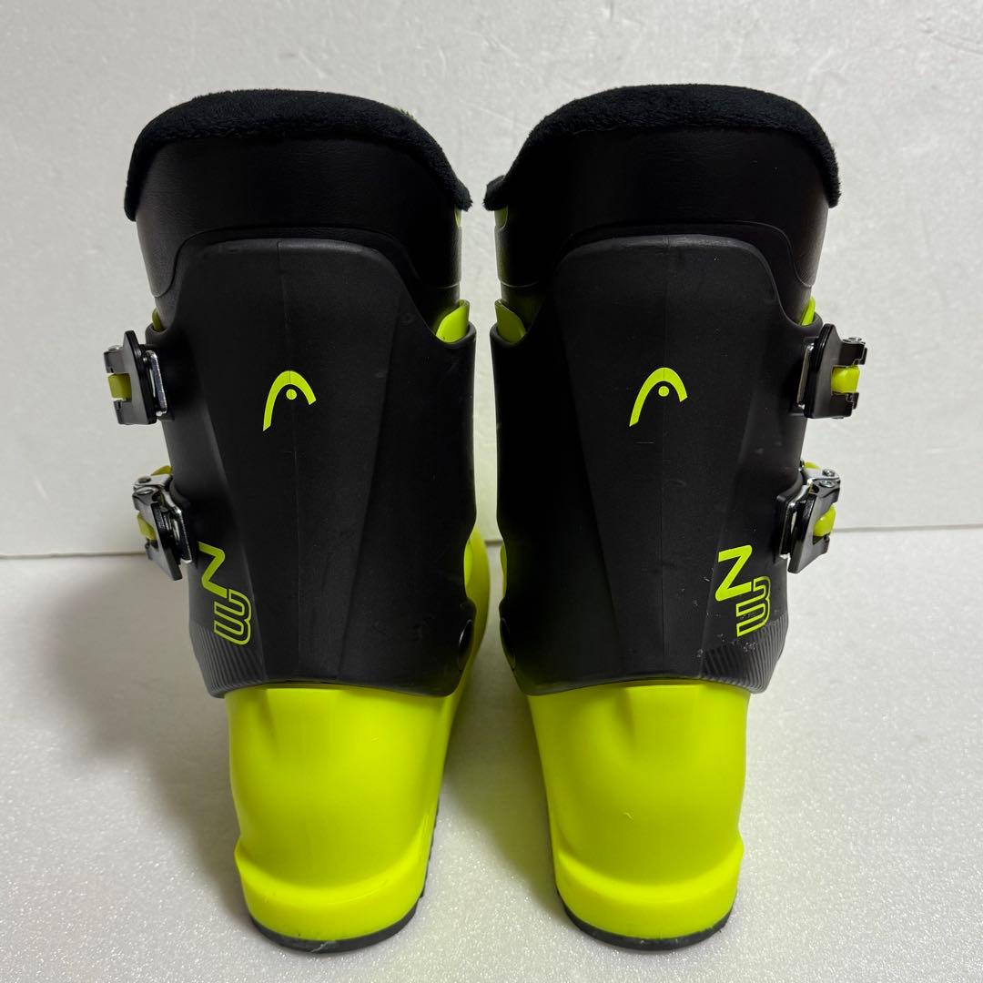 美品24-24.5cm スキーブーツイエロージュニアキッズ子供初心者285mm