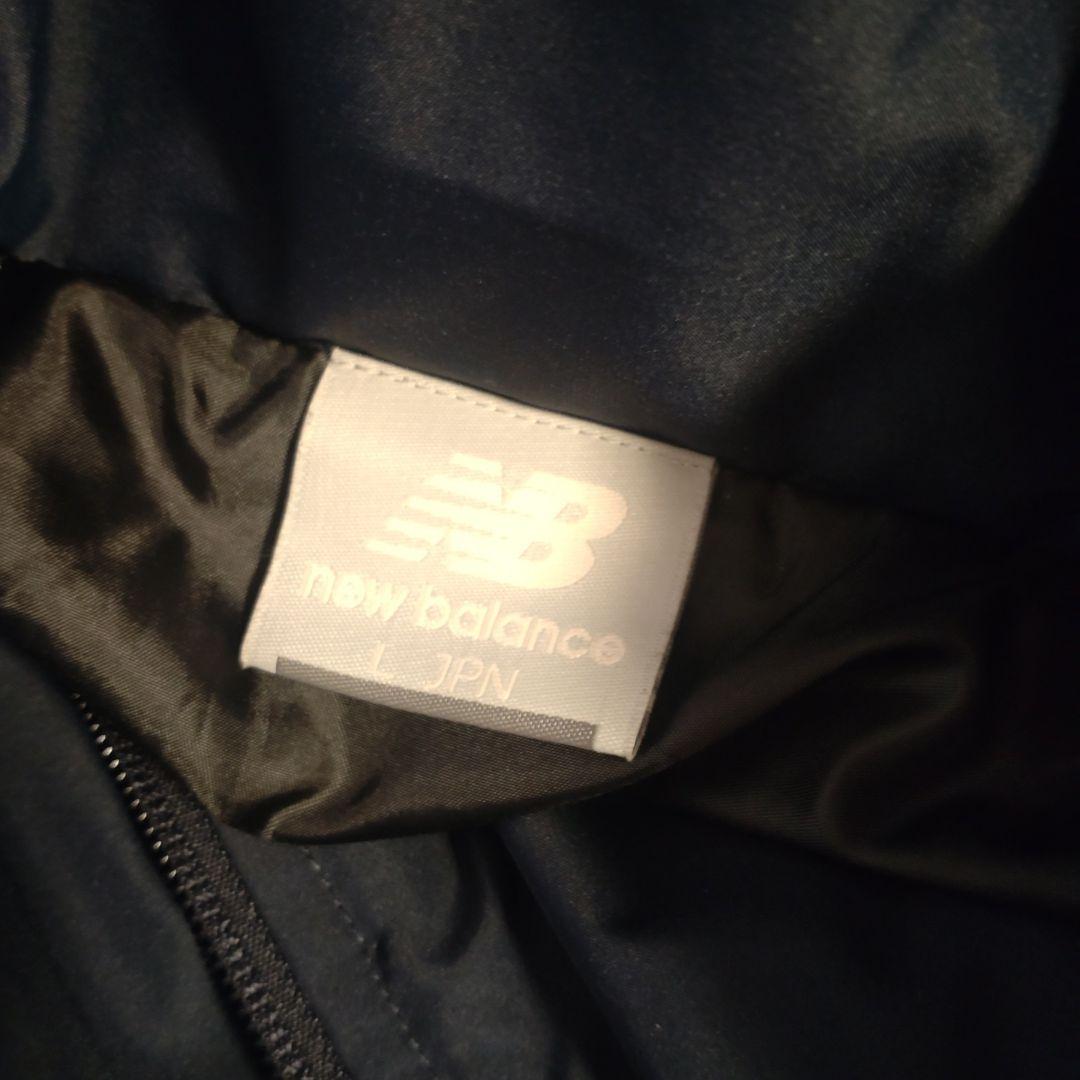 【美品】new balance☆ベンチコート☆Ｌサイズ 紺 防寒