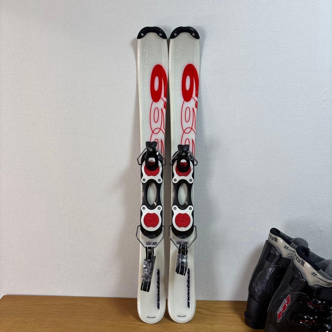 メンズ　ショートスキーセット　26-26.5cmブーツ付　サロモン