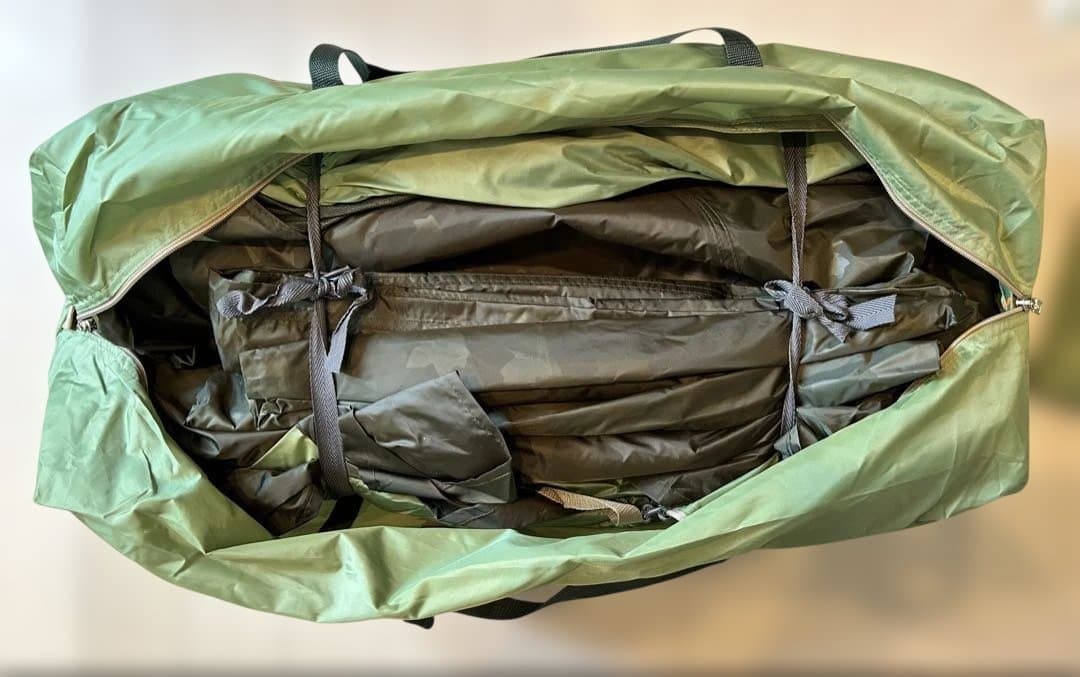 LOGOS コテージ型テント　4人用グレー/グリーン