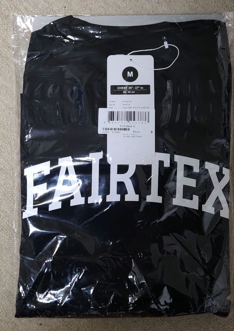 FAIRTEX 黒 ラッシュガード長袖 Mサイズ　フェアテックス　ムエタイ