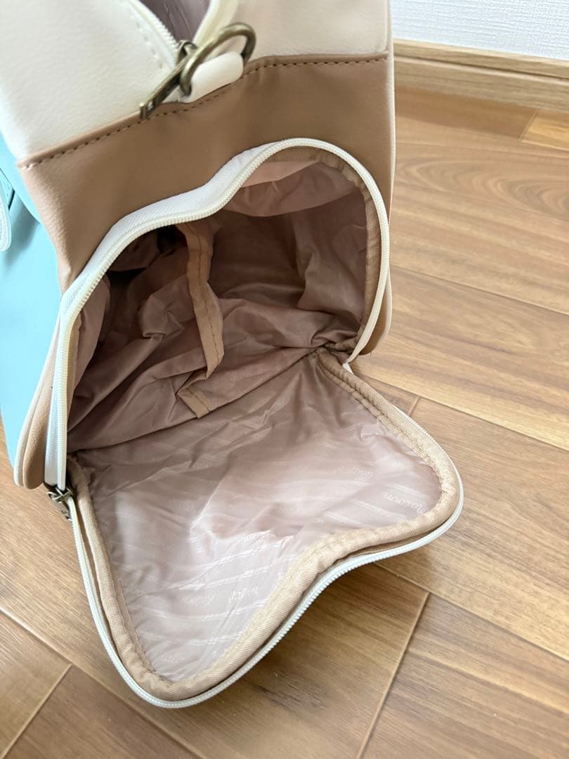 即日発送malbon25バッグキャディバッグ ボストンバッグアイボリー 水色