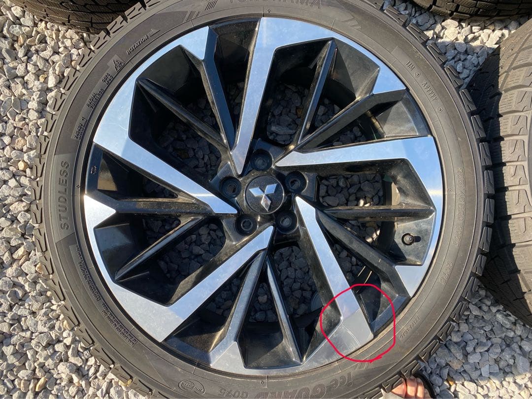 三菱 20インチ 純正アルミ&スタッドレス4本セット