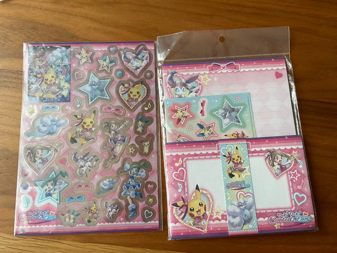ポケモンセンター　DOKIDOKIコンテストライブ シール　レターセット　レア