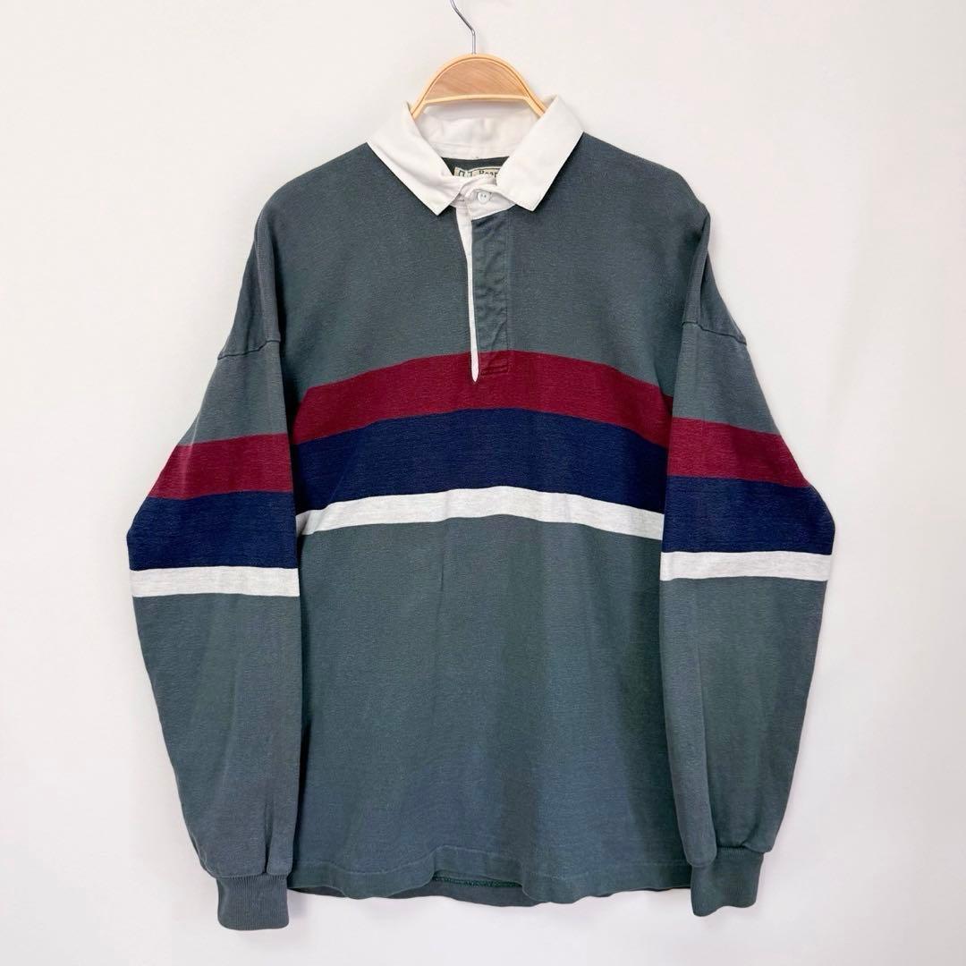 80s USA製 L.L.Bean エルエルビーン 長袖 ラガーシャツ S29