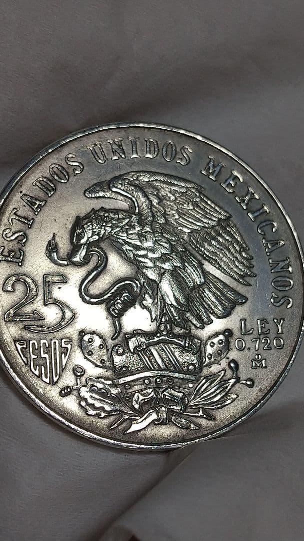 Mexico 25ペソ銀貨