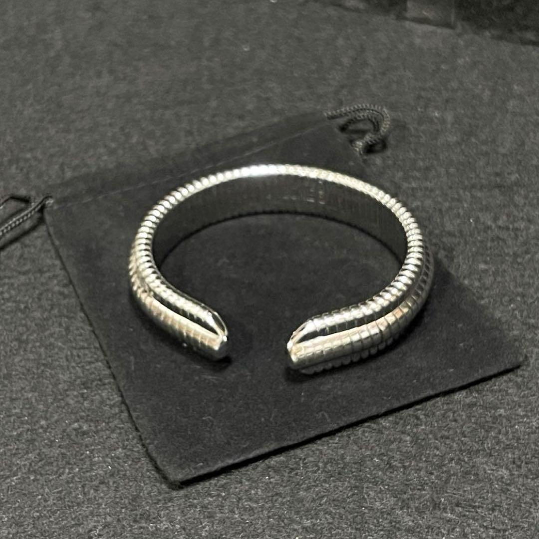 美品 オルゴンリング バングル ブレスレット シルバー系 施術用