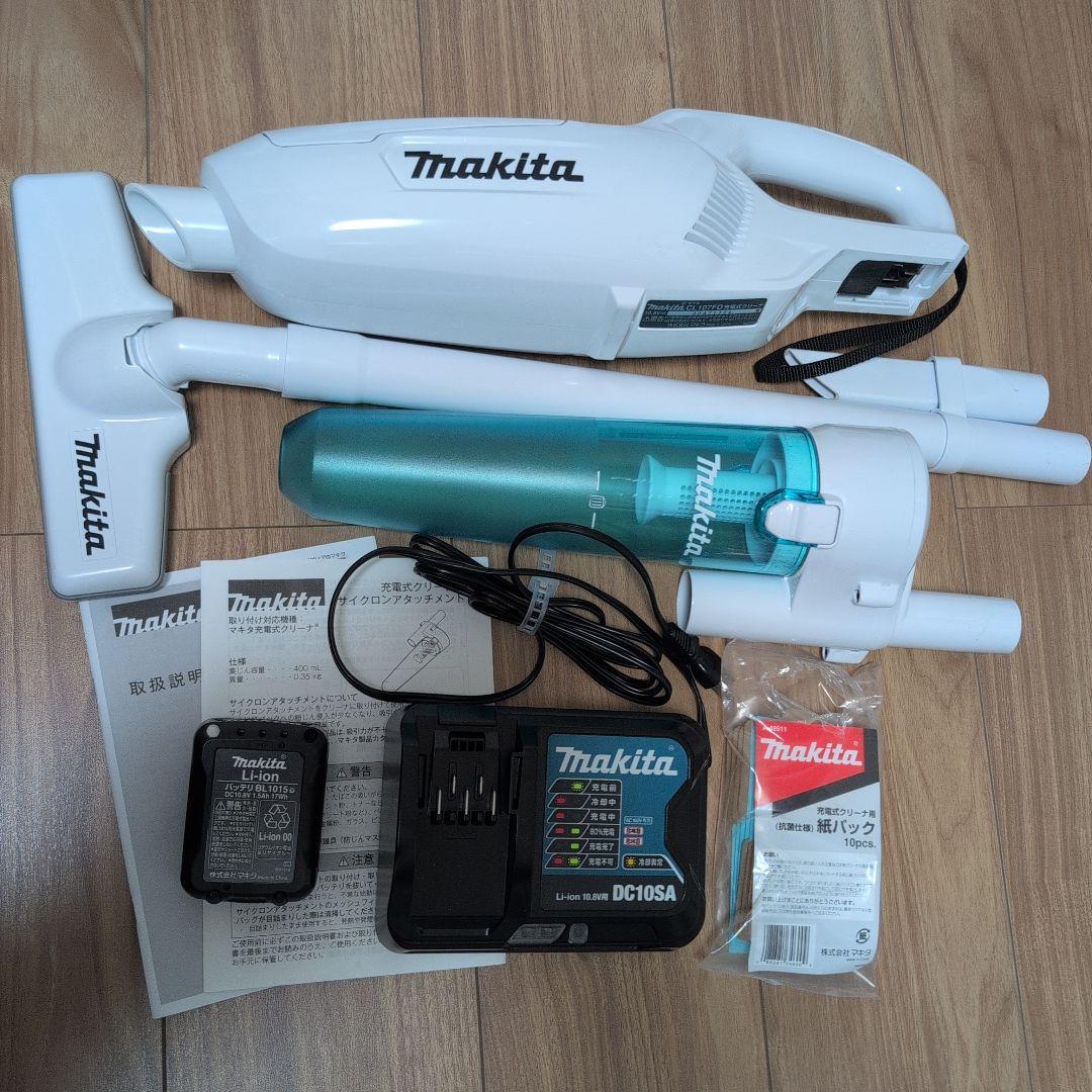 マキタ　コードレス充電式　クリーナー　掃除機　CL107FD