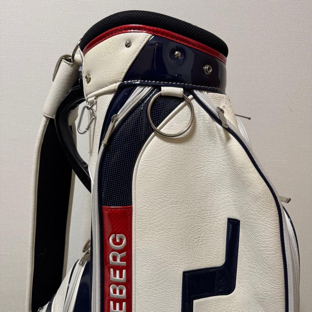 J.LINDEBERG J.リンドバーグ キャディバッグ レザー ホワイト