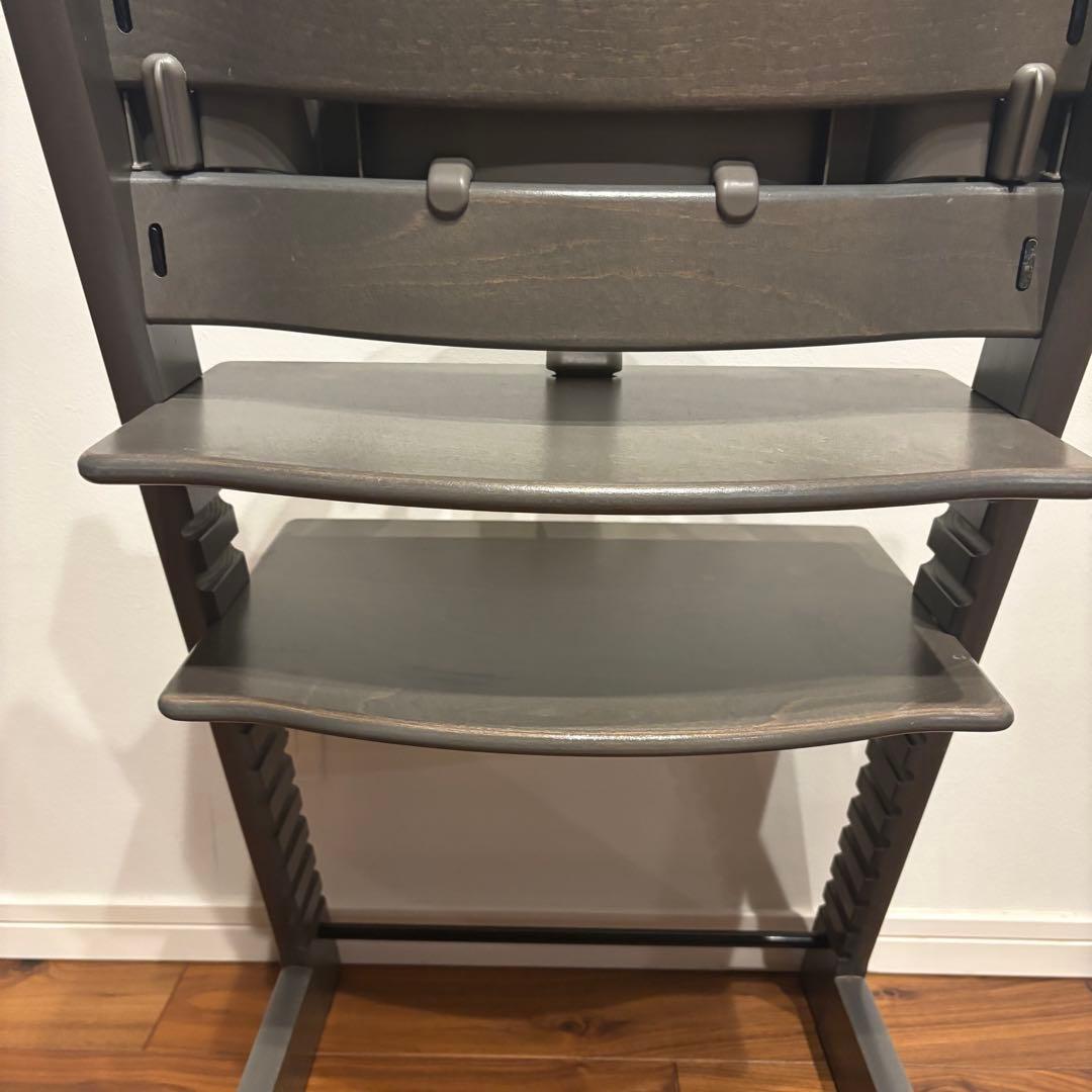 ストッケ トリップトラップ ヘイジーグレー ベビーセット付 S/N5 極美品