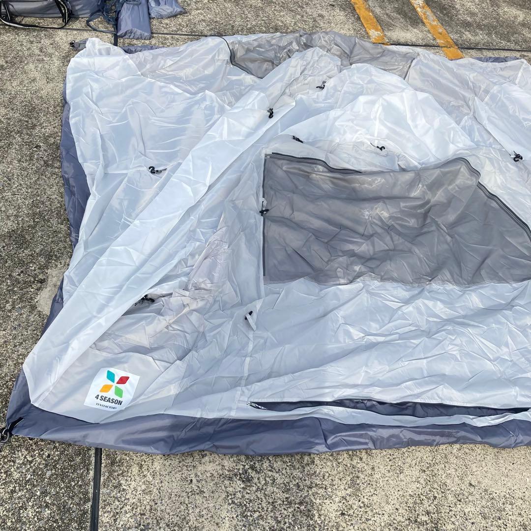 極美品　TENT FACTORY フォーシーズンテント　トンネル2ルーム