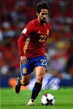 イスコ（スペイン代表）直筆サイン入りフォト証明書付