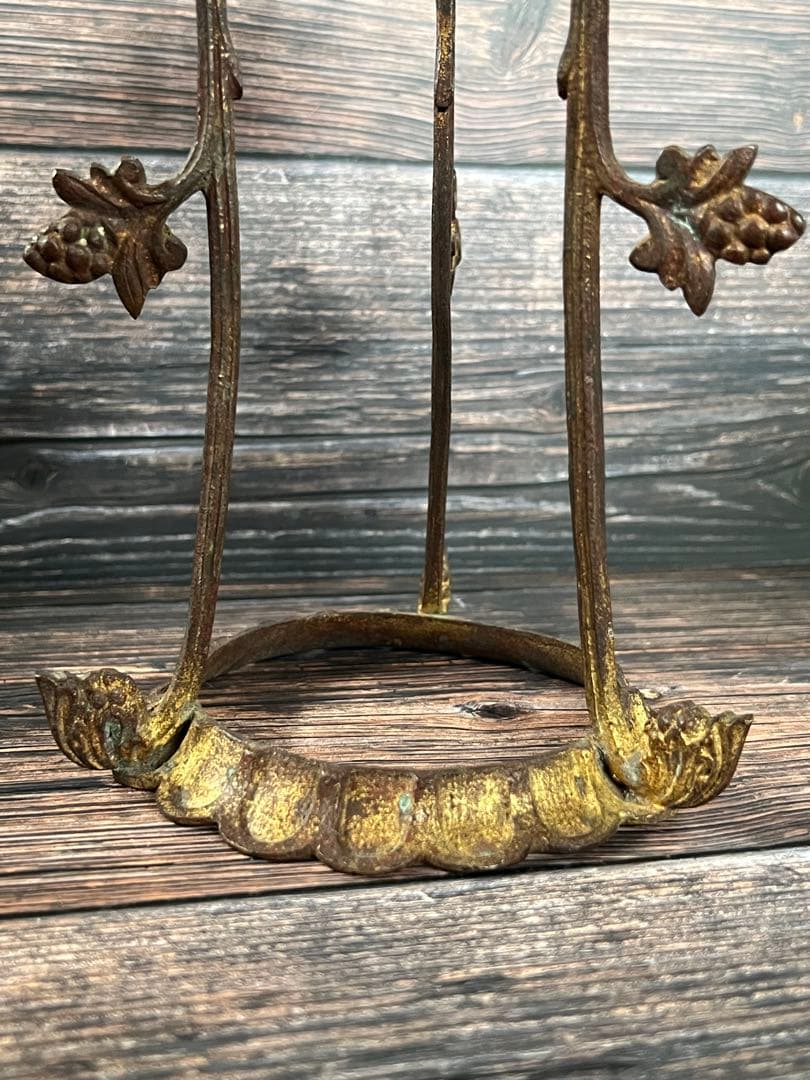 フランス製アンティーク　キャンドル　スタンド　蝋燭立て