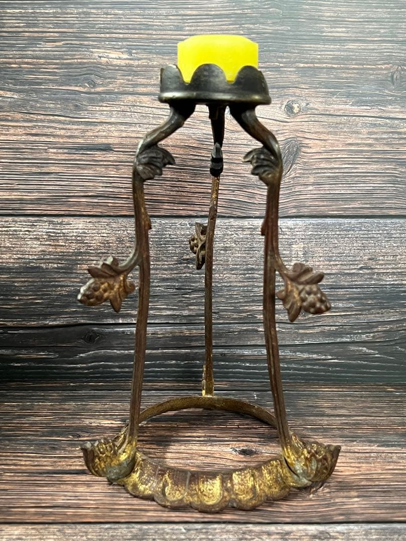 フランス製アンティーク　キャンドル　スタンド　蝋燭立て