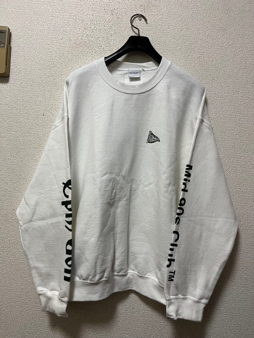 キャプテンズヘルムゴルフ×mid 90s club　トレーナー　/XL　ロゴ　し