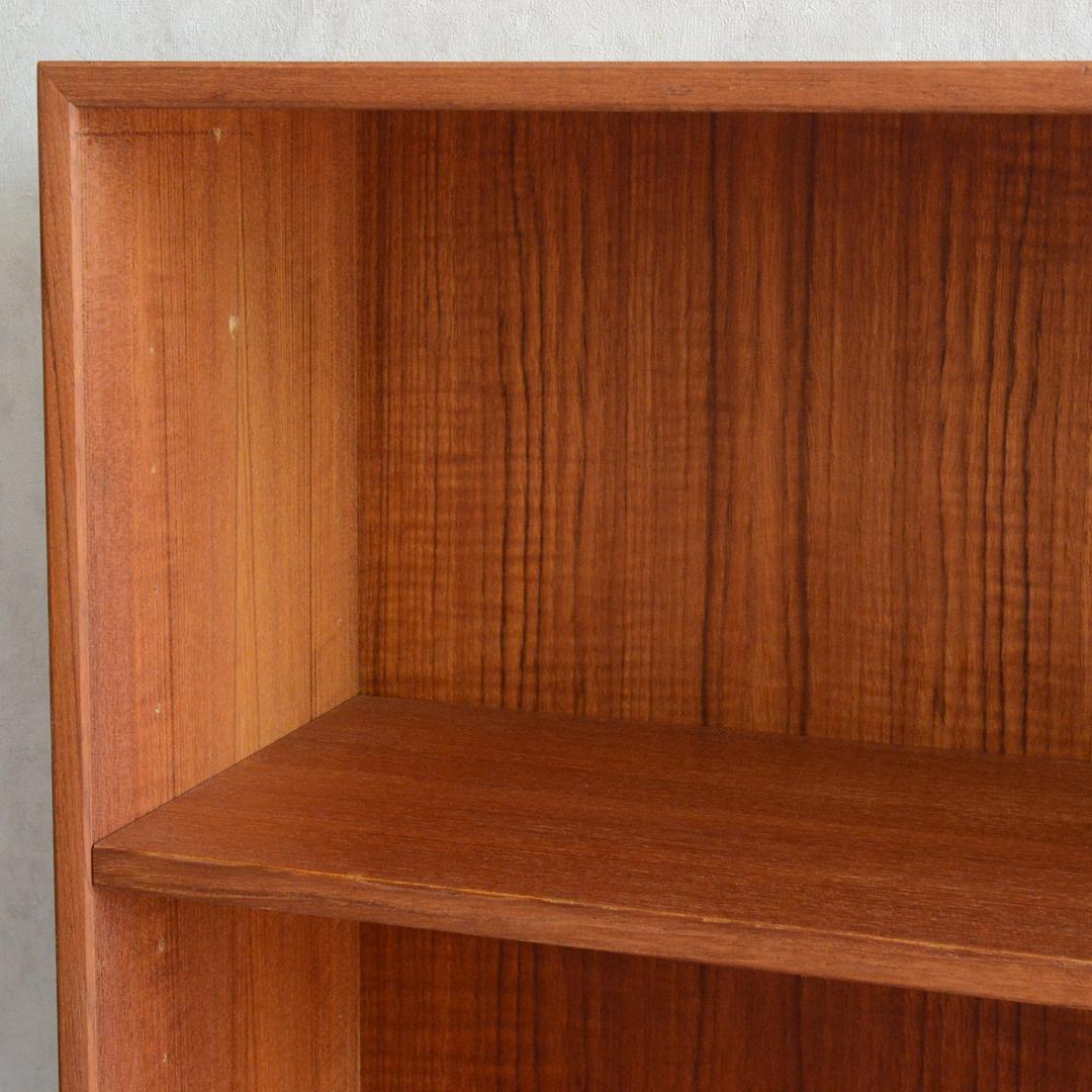 デンマーク 北欧ヴィンテージ チーク ブックシェルフ 飾り棚 オープンシェルフ