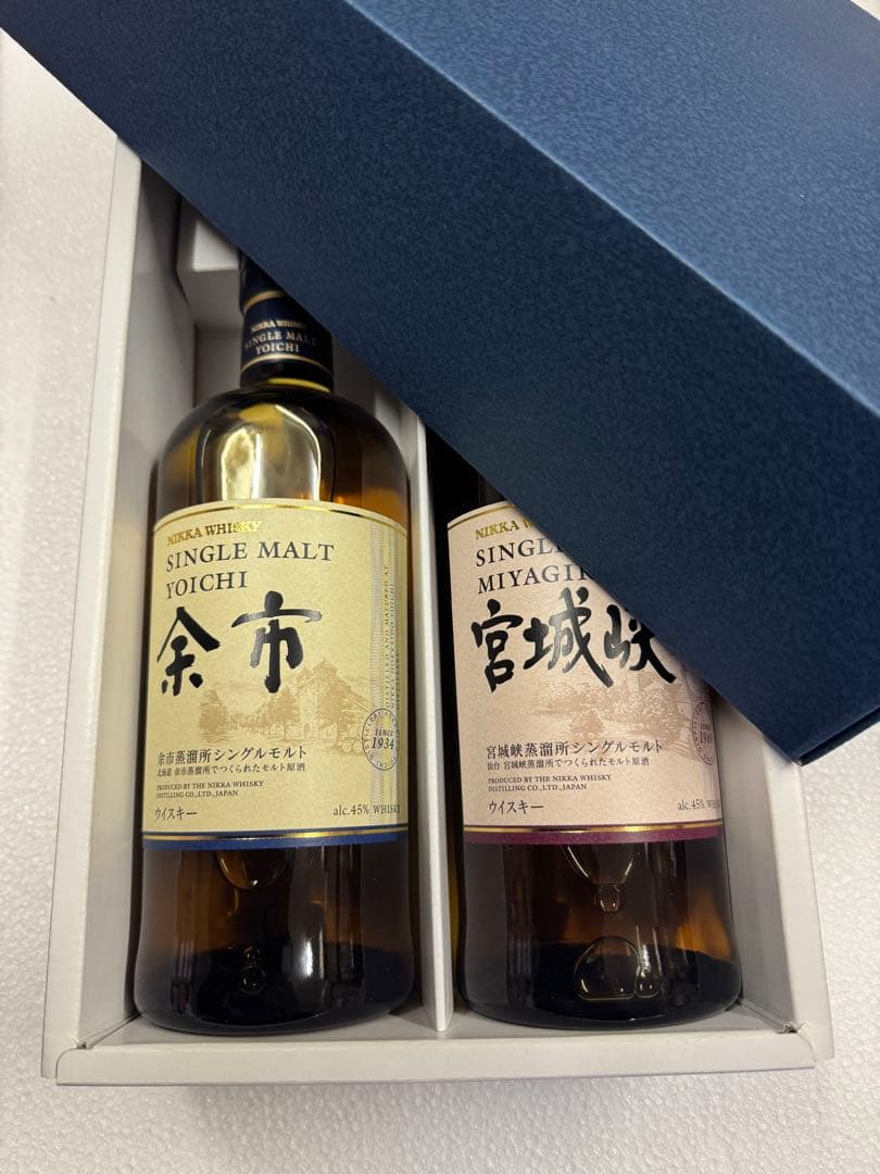 ニッカウイスキー余市、宮城峡2本セットギフト用
