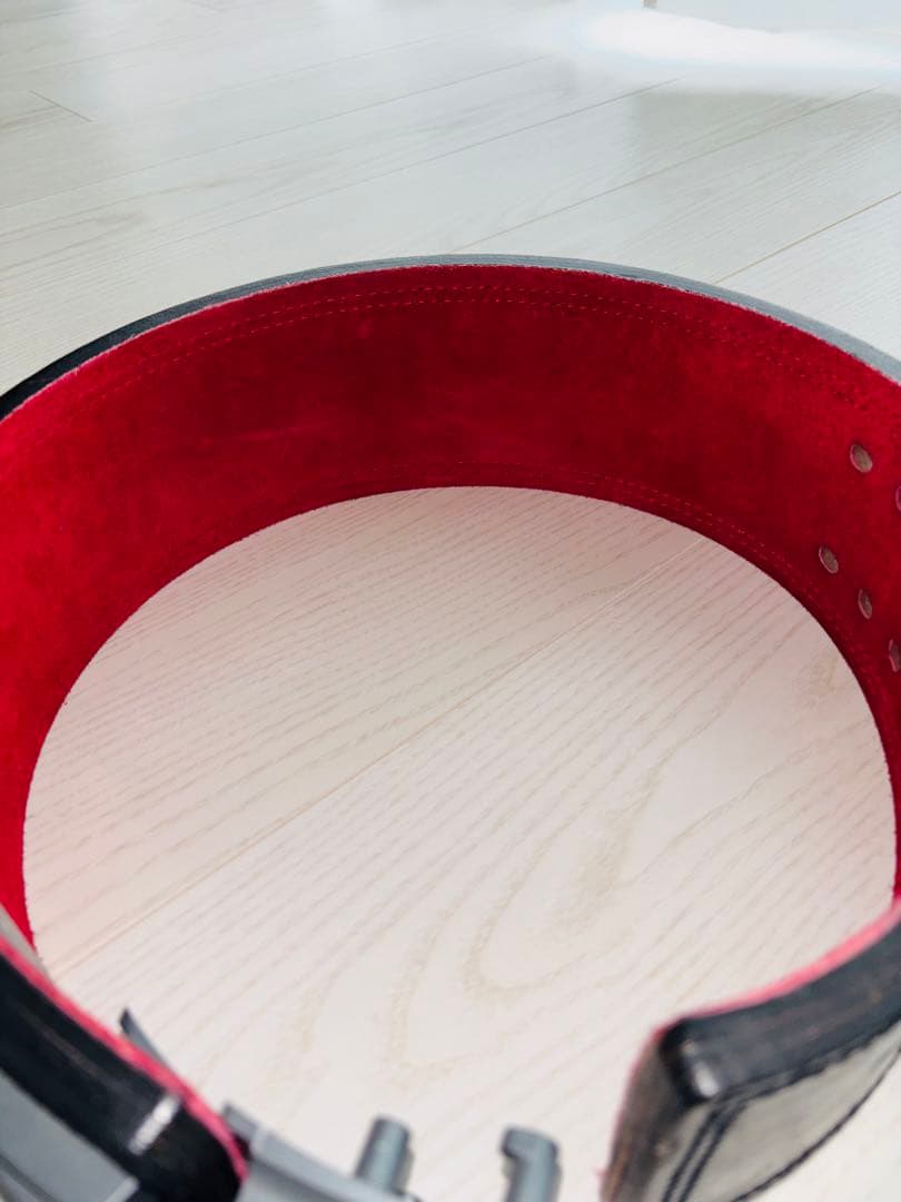 【kun】【使用頻度少】【Sサイズ】SBD パワーベルト ブラック/レッド