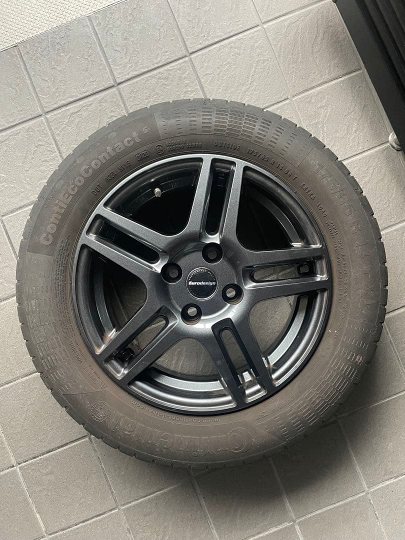 shou0849 フィアット500 14インチタイヤホイール４本SET