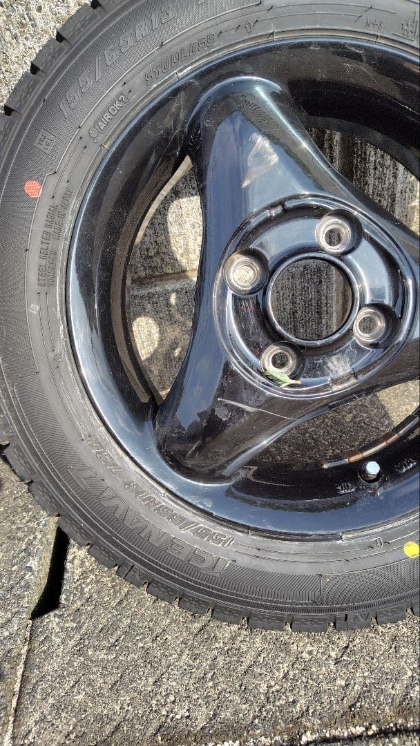 Ａ*Ｒ様 155/65R13 スタッドレスタイヤ・アルミホイールセット