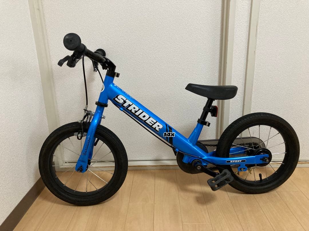 【神戸市引取限定】STRIDER 14X ストライダー キッズバイク 子供 青
