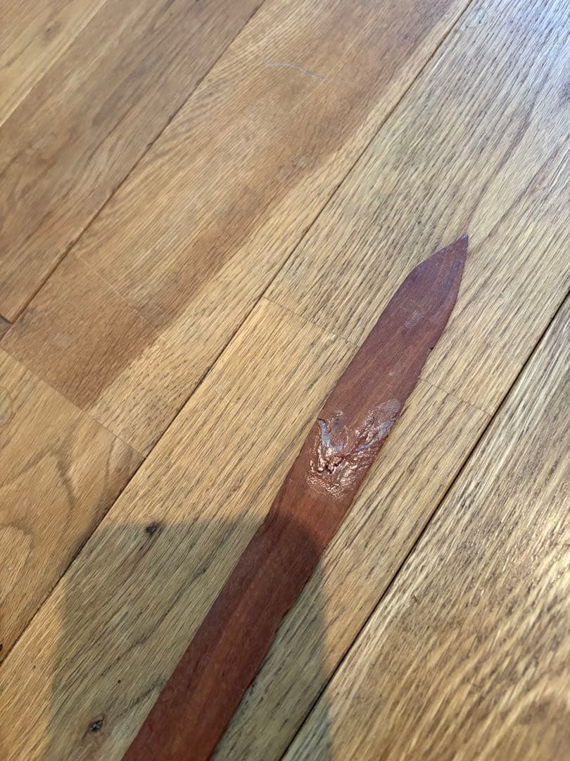 アフリカ民芸品　アンティーク60㎝サイズ　タンザニアマサイ族　木彫りペア人形