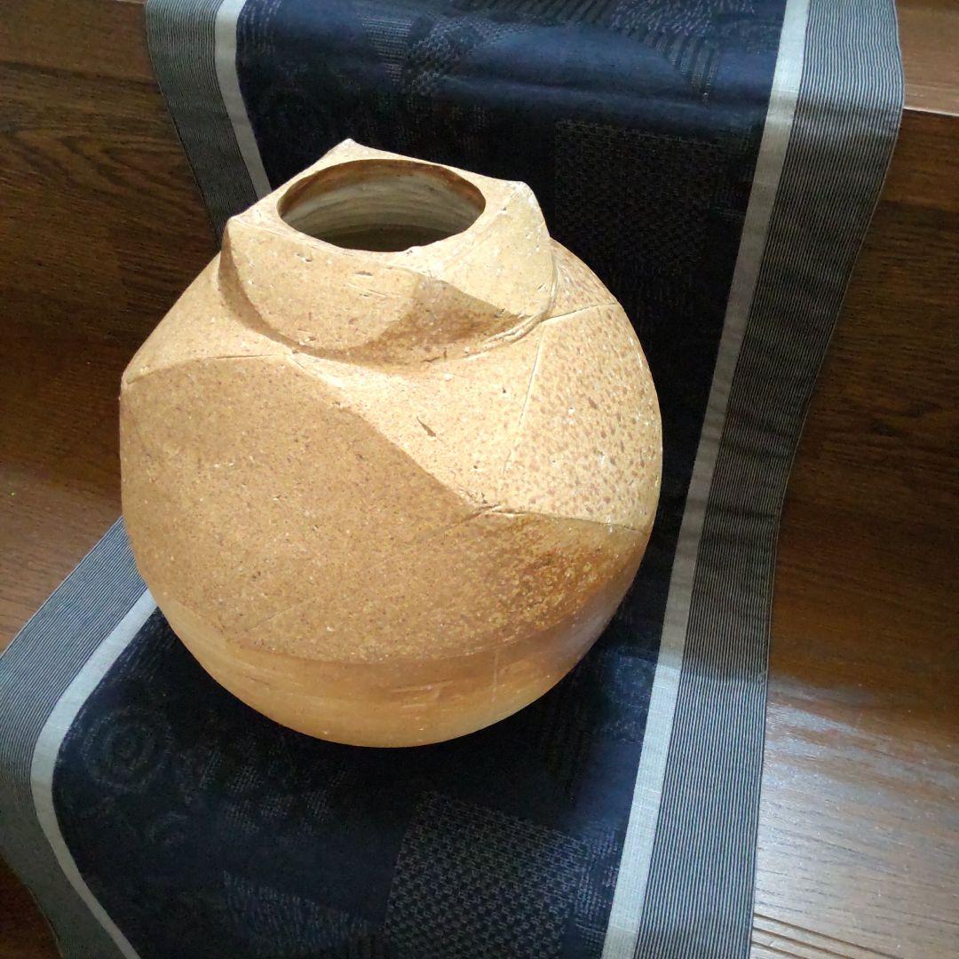 オシャレ　壺　花器　備前焼　10