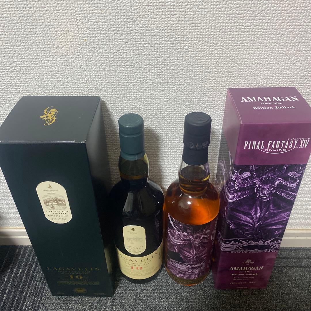 ウィスキー2本セット　ラガヴーリン 16年　長濱蒸溜所 AMAHAGAN