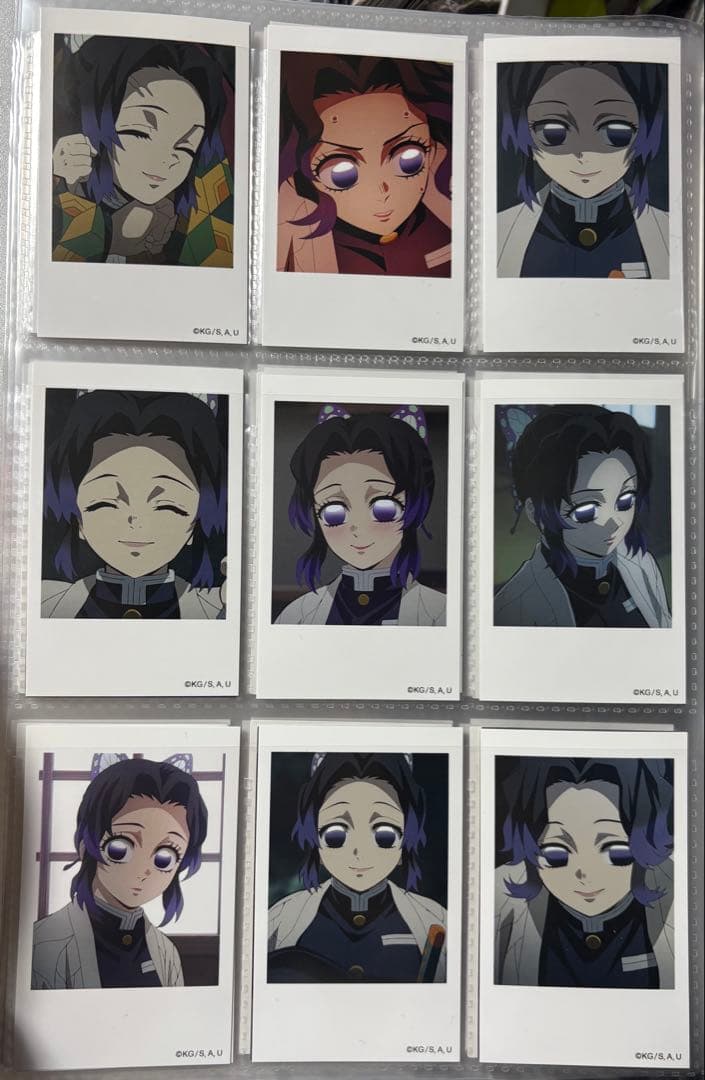 【新品】鬼滅の刃 胡蝶しのぶ チェキ風 ブロマイド　9種類セット