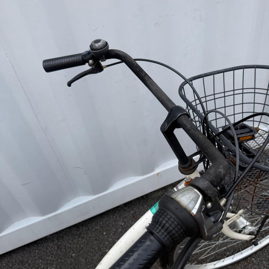【都内/千葉引取】ママチャリ26インチ自転車 カゴ/鍵/6段変速/オートライト付