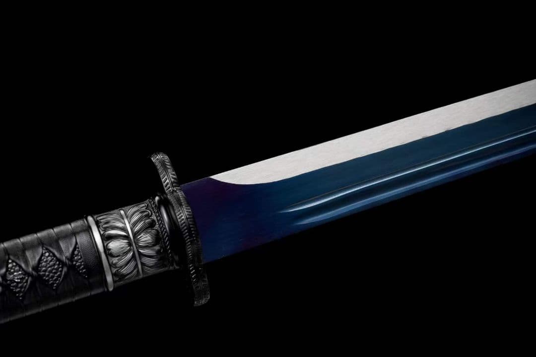 【黒金古刀―幽影龍刃】古兵器 武具　刀装具　日本刀　模造刀 居合刀 長尺