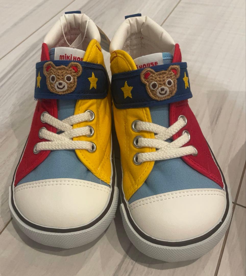 mikihouse カラフル ハイカットスニーカー