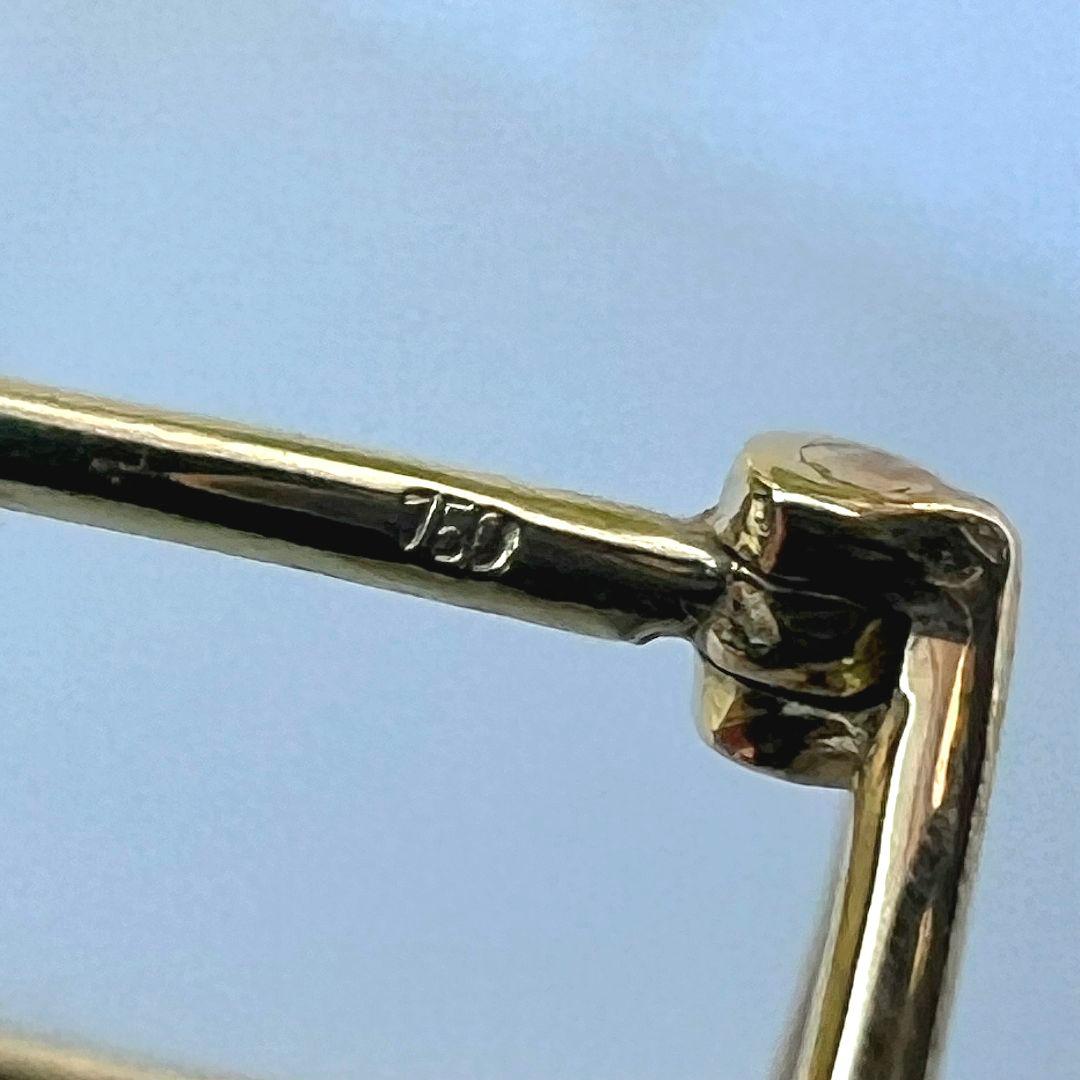 SHIHARA シハラ スクエア 15 mm ピアス K18