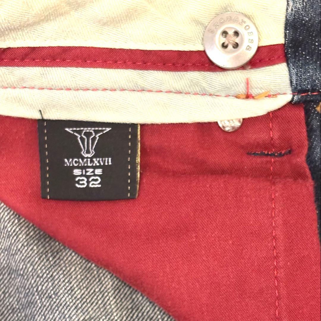 Tramarossa トラマロッサ デニム32濃紺 ボタンフライ イタリア赤ミミ