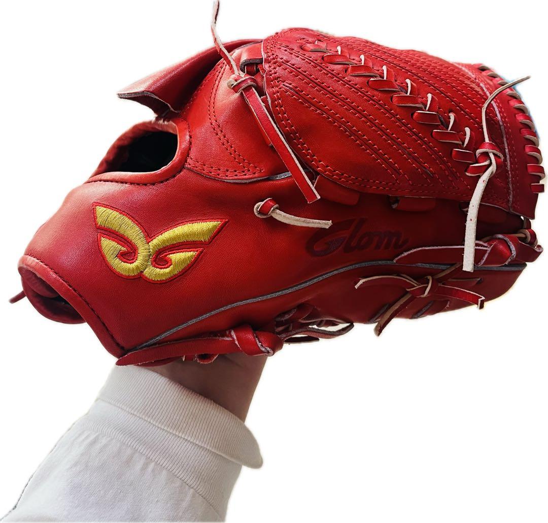 【極美品】Glom 硬式投手用グラブレッド