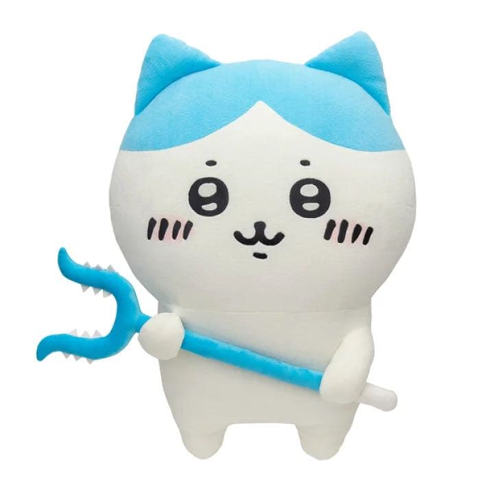 ハチワレ　討伐棒を持った特大ぬいぐるみハチワレ　ちいかわ