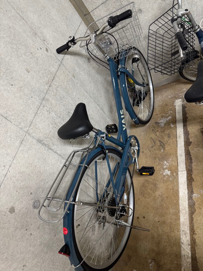 VAIS シティサイクル ダークブルー　新品未使用　屋根保管　27インチ