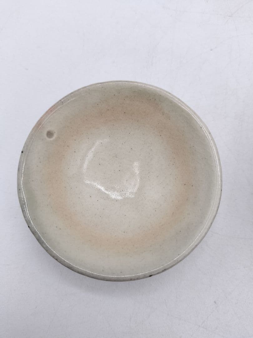 c787 煎茶　啜り茶碗 粉引 5客 紙箱 茶道具 古物　すすり