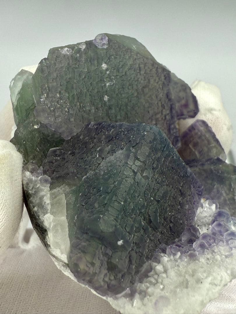 フローライト　蛍石　福建省産　結晶　鉱物標本　天然石