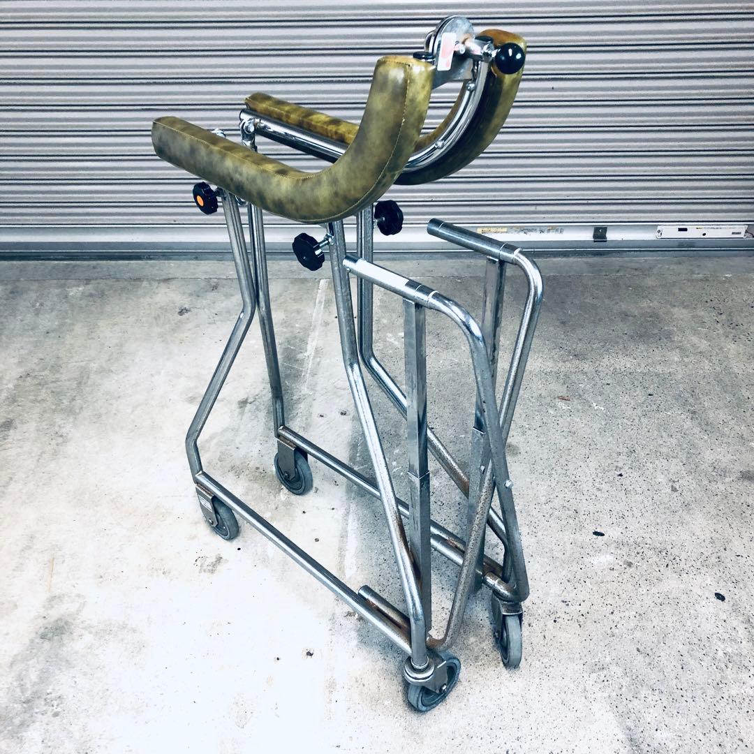 【送料無料】歩行器　介護　リハビリ　松永製作所　SM-10　折りたたみ　汚れ有り