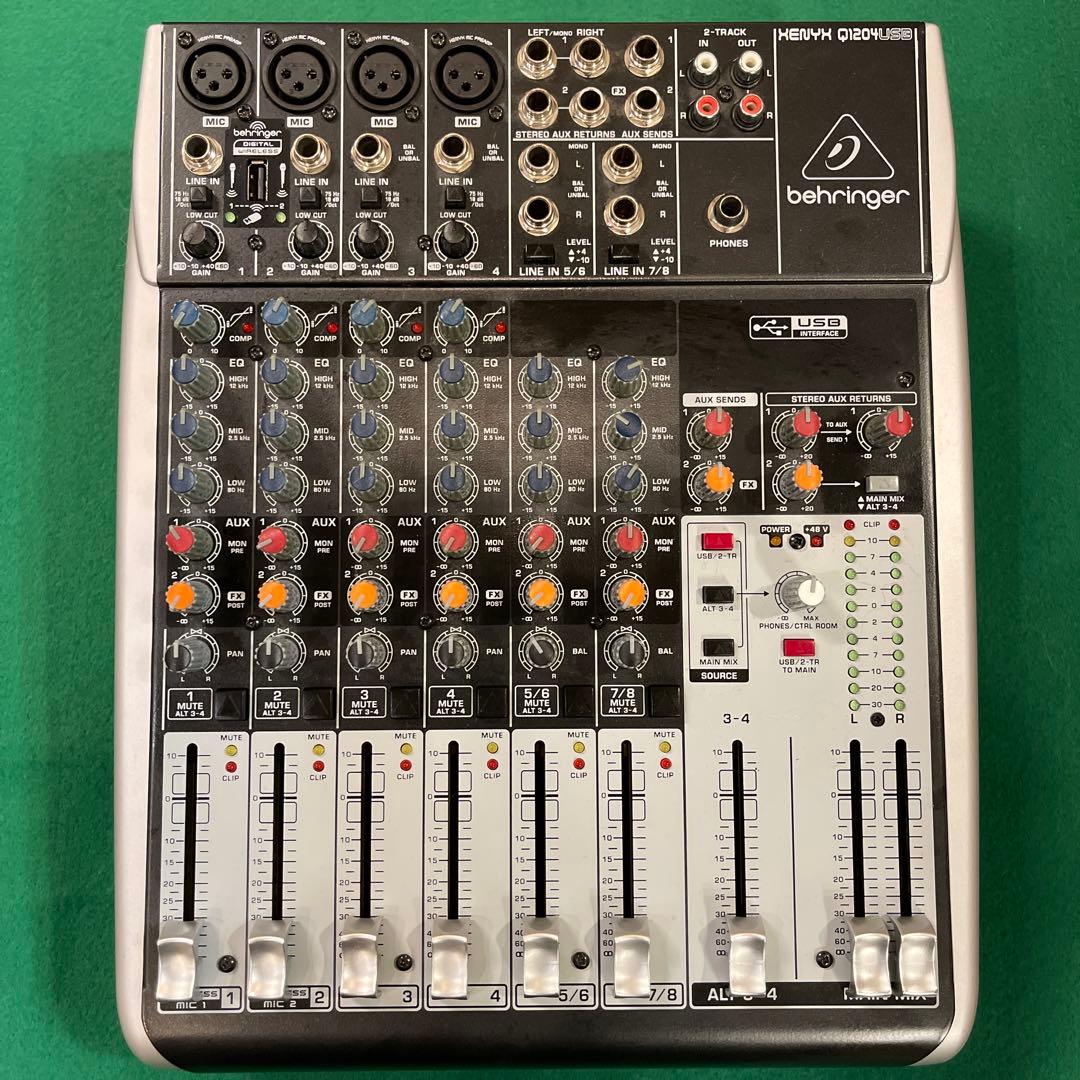 【中古】Behringer XENYX Q1204USB アナログミキサー