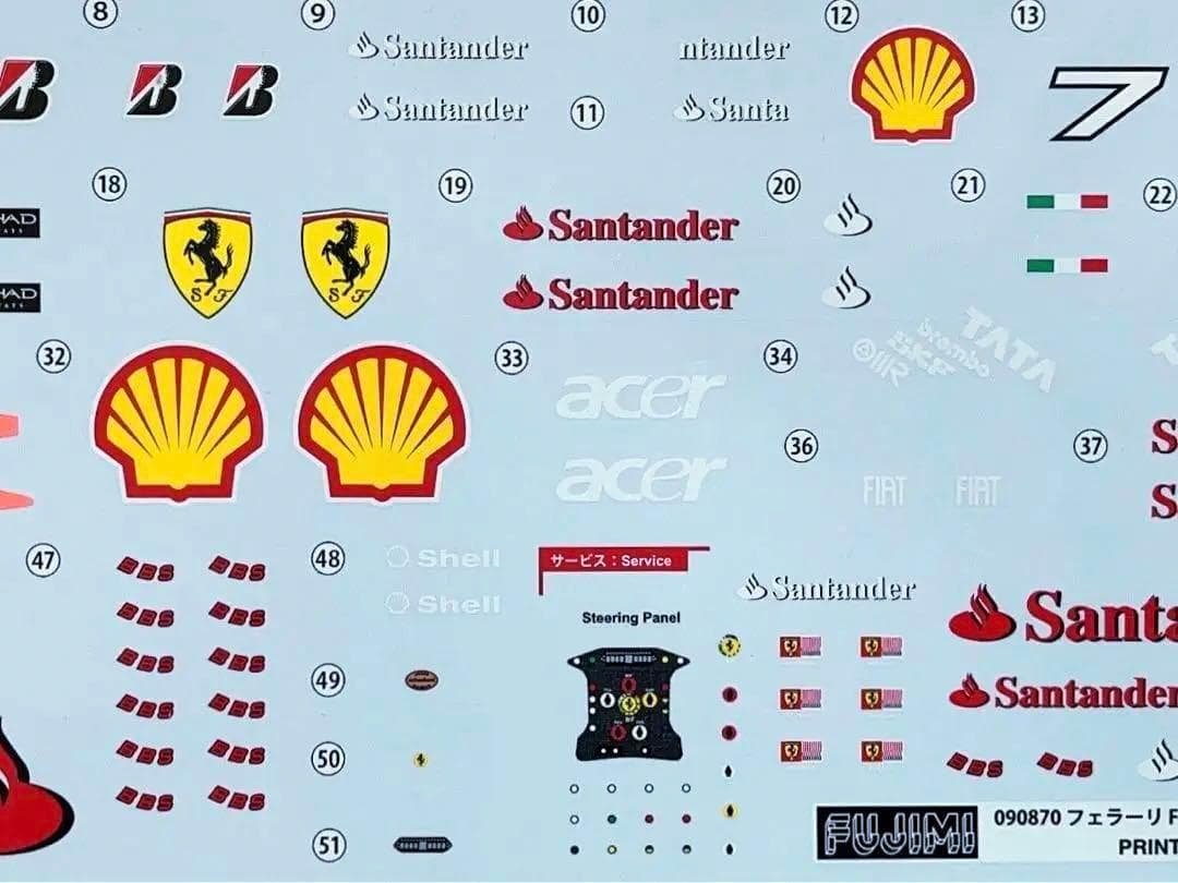 フジミ 1/20 フェラーリF10 ドイツGP仕様 フェルナンド・アロンソ