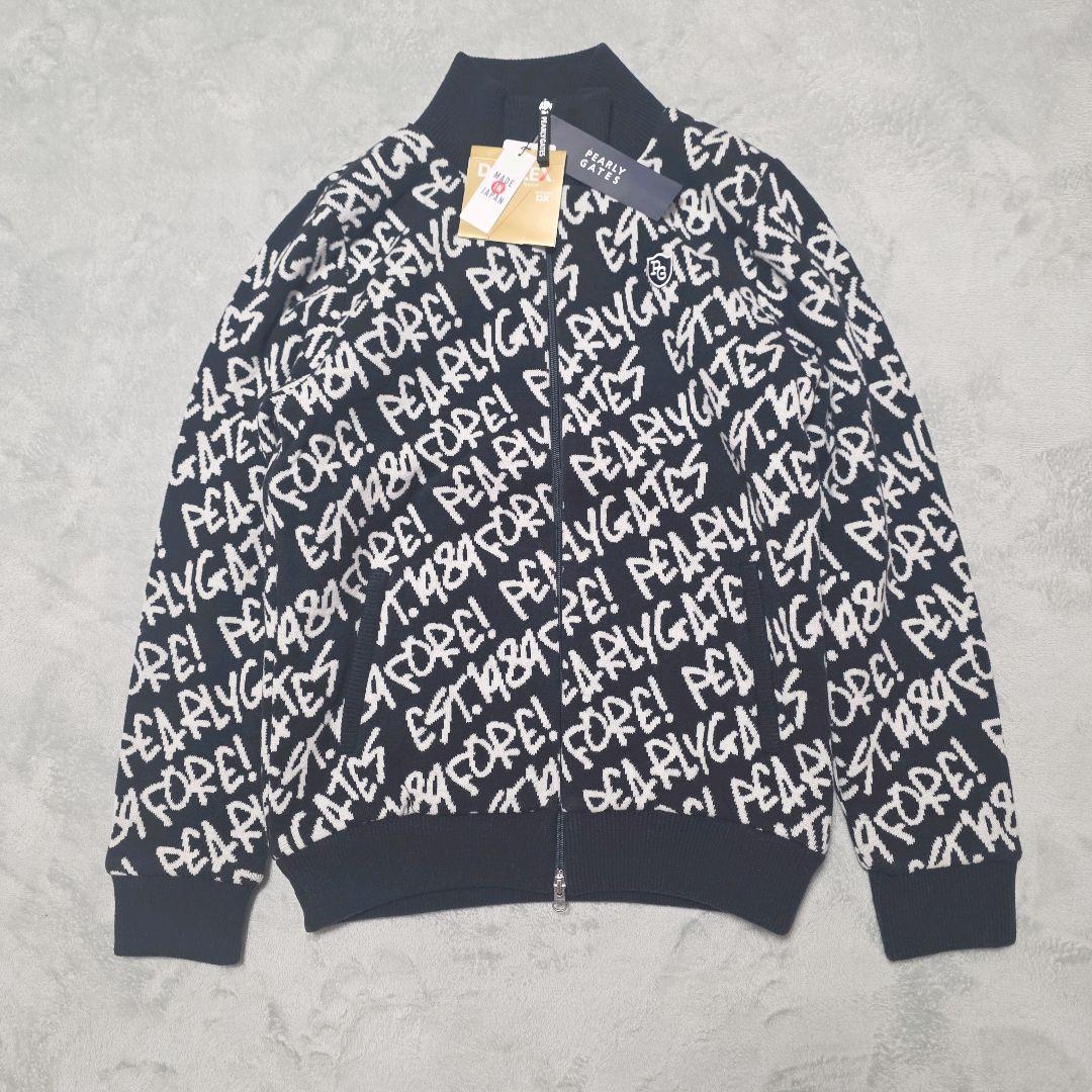 新品未使用 タグ付 パーリーゲイツ グラフィックジャケット ブルゾン 蓄熱 XL