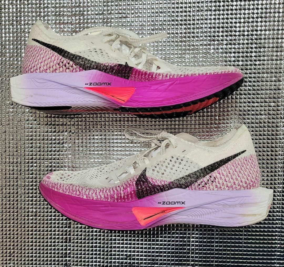 ナイキ　ヴェイパーフライ 3 ホワイト/ビビッドパープル サイズ24.5cm