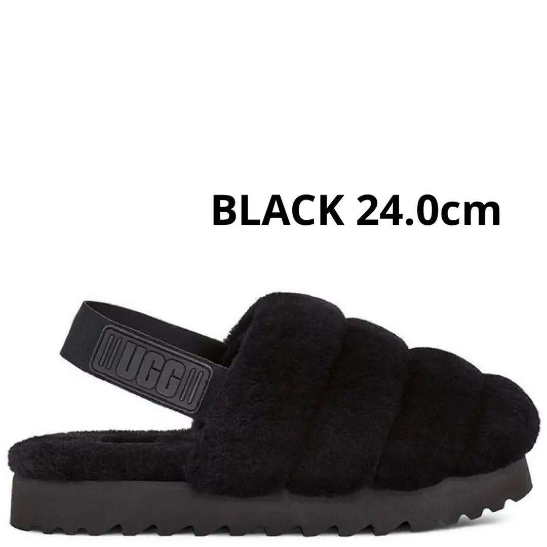 美品✨ UGG アグ スーパーフラッフ ブラック 24.0