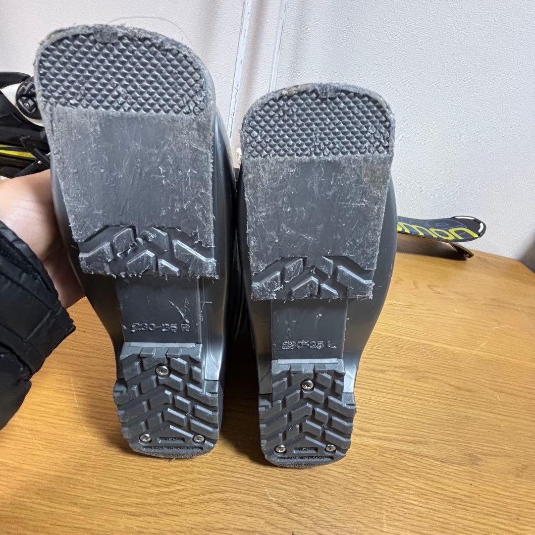 ジュニアスキーセット　ストック付　Salomon 120cm 23-23.5cm