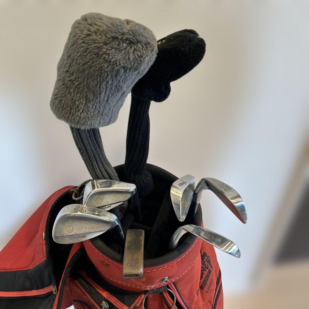 メンズ初心者★ゴルフクラブセット★8本　ミッキーマウス