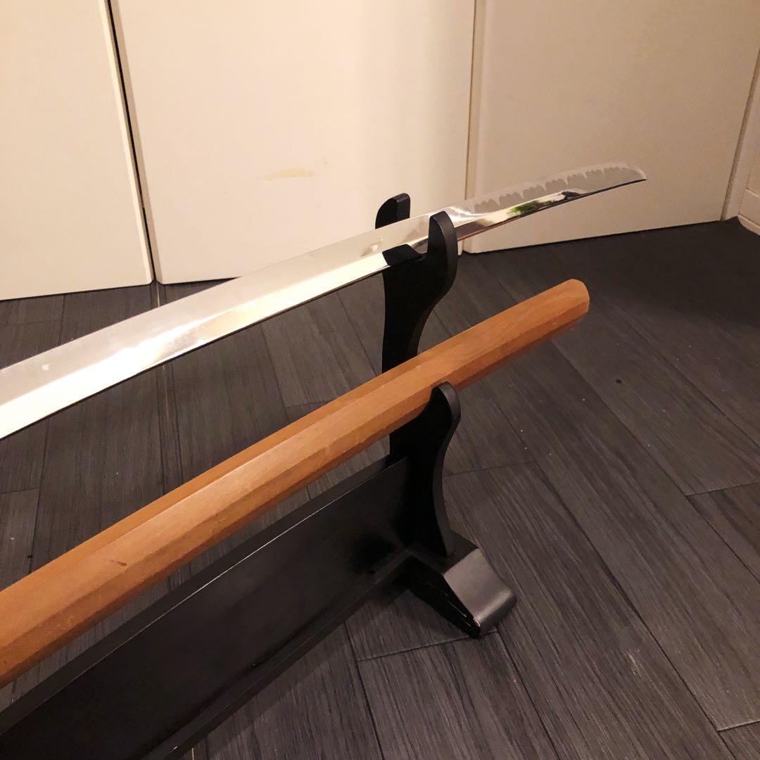 模造刀 白鞘 段平　居合刀 刃文 拵え　太刀